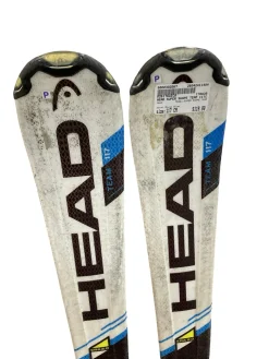 Used Head SUPER SHAPE TEAM Boys DH Ski/Binding Royal Blue 117 cm