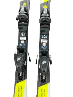 Used Head SUPER SHAPE TEAM Boys DH Ski/Binding Yellow 107 cm