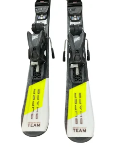Used Head SUPER SHAPE TEAM Boys DH Ski/Binding Yellow 107 cm
