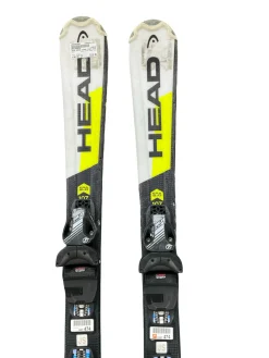 Used Head SUPER SHAPE TEAM Boys DH Ski/Binding Yellow 107 cm