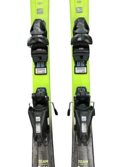 Used Head SUPER SHAPE TEAM Boys DH Ski/Binding Yellow 107 cm