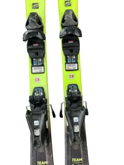 Used Head SUPER SHAPE TEAM Boys DH Ski/Binding Yellow 107 cm