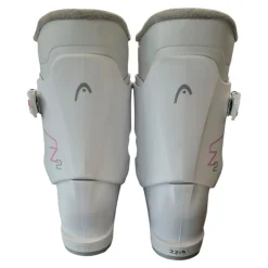 Used Head Z2 Girls DH Ski Boot White 225 MP - J04.5 - W5.5