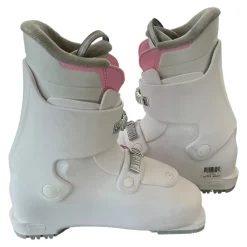 Used Head Z2 Girls DH Ski Boot White 225 MP - J04.5 - W5.5