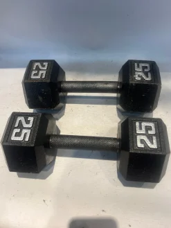 Used Hex Dumbbell (Each) 25 lb