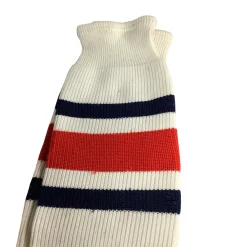 Used Hockey Sock White/Red/Navy 32"