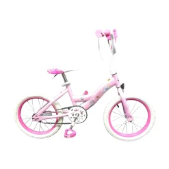 Used Huffy DISNEY PRINCESS Training Wheel Bike Girls Pink 16