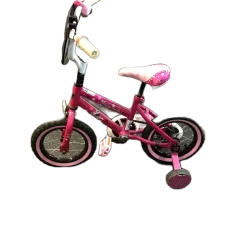 Used Huffy MINNIE MOUSE Training Wheel Bike Girls Pink 12"