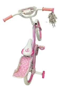 Used Huffy PRINCESS Training Wheel Bike Girls Pink 16"