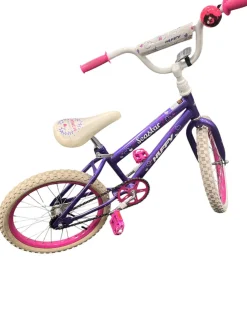 Used Huffy SEASTAR Training Wheel Bike Girls Purple 18"
