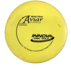 Used Innova AVIAR Disc Golf Putter Yellow
