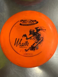 Used Innova DX WRAITH Disc Golf Driver Orange
