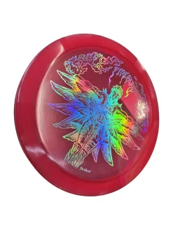Used Innova FIRE BIRD Disc Golf Driver Red