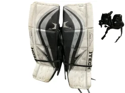 Used Itech RX5 Goalie Leg Pads Senior White 38"