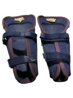 Used Itech SG8 Junior Shin Guards Navy Blue 9 1/2"