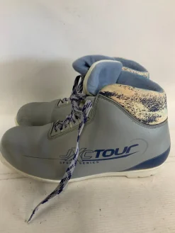 Used JXC TOUR SPORTS SERIES Womens NNN XC Ski Boots Grey M 09.5 / W 09.5-10