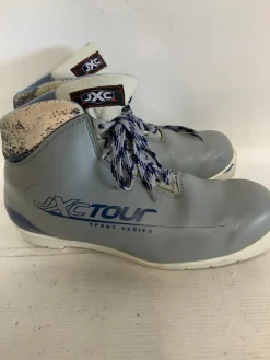 Used JXC TOUR SPORTS SERIES Womens NNN XC Ski Boots Grey M 09.5 / W 09.5-10