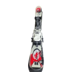 Used K2 AMP INDY JSL JUNIOR SKIS Boys DH Ski Bindings White