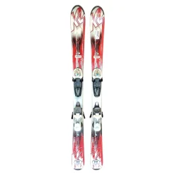 Used K2 AMP STRIKE JR Girls DH Ski/Binding Red 112 cm