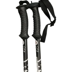 Used K2 AUTO SERIES 6061 Womens DH Ski Pole Black 120 cm / 48 in