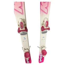 Used KAZAMA SPAX J3 Girls DH Ski/Binding Pink 130 cm
