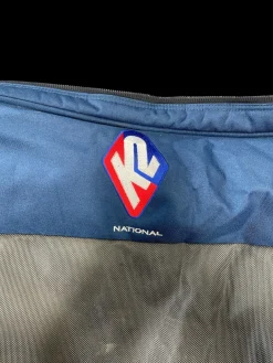 Used K2 DH Ski Travel Bag White/Black/Royal