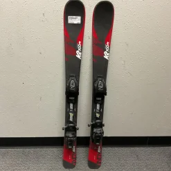 Used K2 INDY W/ GW MARKER 4.5 BINDINGS Boys DH Ski/Binding Red 100 cm