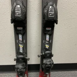Used K2 INDY W/ GW MARKER 4.5 BINDINGS Boys DH Ski/Binding Red 100 cm