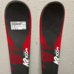 Used K2 INDY W/ GW MARKER 4.5 BINDINGS Boys DH Ski/Binding Red 100 cm