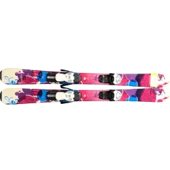 Used K2 LUV BUG 120 Girls DH Ski/Binding Pink 110 cm