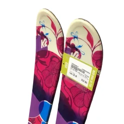 Used K2 LUV BUG 120 Girls DH Ski/Binding Pink 110 cm