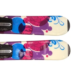 Used K2 LUV BUG 120 Girls DH Ski/Binding Pink 110 cm