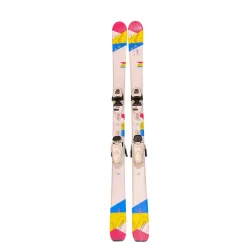 Used K2 LUV BUG Girls DH Ski/Binding White 136 cm