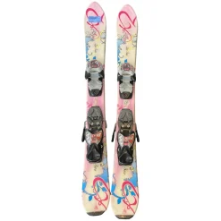 Used K2 LUV BUG Girls DH Ski/Binding Pink 90 cm