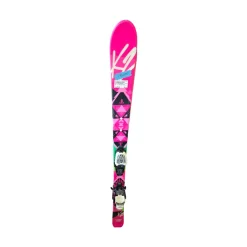 Used K2 LUV BUG GIRLS SKIS Girls DH Ski/Binding Pink 136 cm