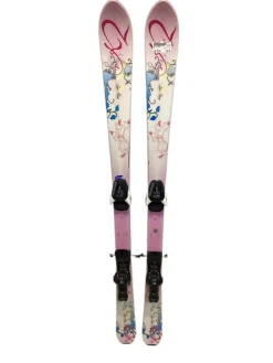 Used K2 LUV BUG Womens DH Ski/Binding Pink 135 cm