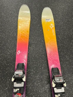 Used K2 LUV STRUCK 80 Womens DH Ski/Binding Purple 156 cm