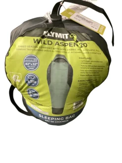 Used KLYMIT WILD ASPEN 20 Sleeping Bag Green LG