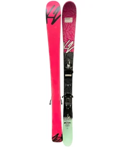 Used K2 MISSY Girls DH Ski/Binding Pink 119 cm