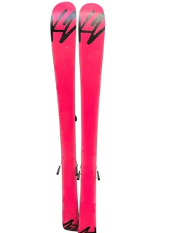 Used K2 MISSY Girls DH Ski/Binding Pink 119 cm