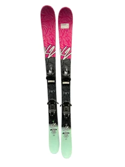 Used K2 MISSY Girls DH Ski/Binding Pink 119 cm