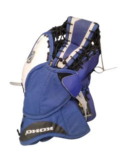 Used Koho KOHO GM490JR GLOVE Junior Goalie Catcher Navy Blue