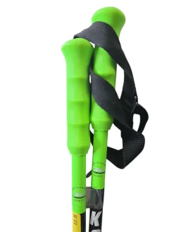 Used KOMPERDELL SKI POLES Boys DH Ski Pole Neon Green 95 cm / 38 in