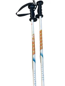 Used K2 TRIAXIAL Boys DH Ski Pole White 90 cm / 36 in
