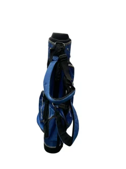 Used LANCER Jr Stand Bag Black And Royal Blue