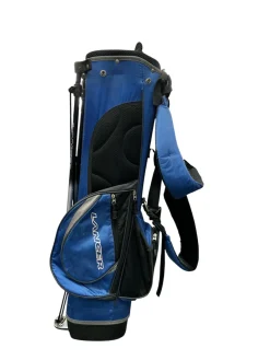 Used LANCER Jr Stand Bag Black And Royal Blue