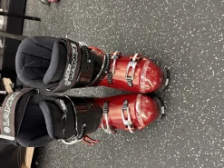 Used Lange FLUID 12 Mens DH Ski Boot Red 275 MP - M09.5 - W10.5