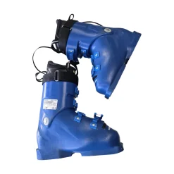 Used Lange RS 90 SC SKI BOOTS Boys DH Ski Boot Royal Blue 230 MP - J05 - W06