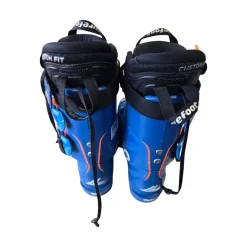 Used Lange RS 90 SC SKI BOOTS Boys DH Ski Boot Royal Blue 230 MP - J05 - W06