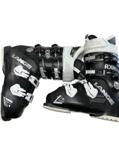 Used Lange RX80 LV Womens DH Ski Boot Black 255 MP - M07.5 - W08.5